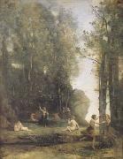 Jean Baptiste Camille  Corot Idylle antique (Cache-cache) (mk11) oil painting picture wholesale